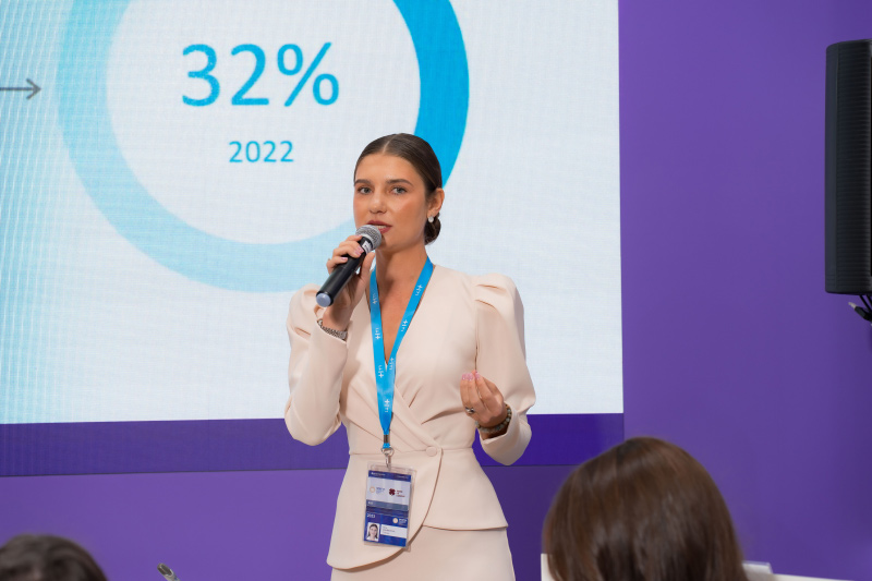 Дина Ашрапова. ПМЭФ-2023: профориентационную платформу представили на&nbsp;стенде ЕЖФ в&nbsp;рамках проекта «Женщины в&nbsp;ИТ»