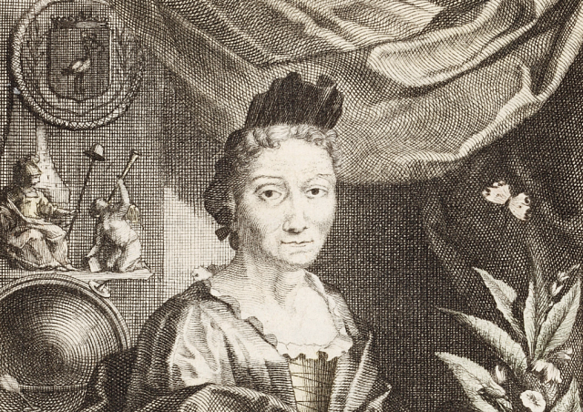 Исследовательница в саду шелкопрядов