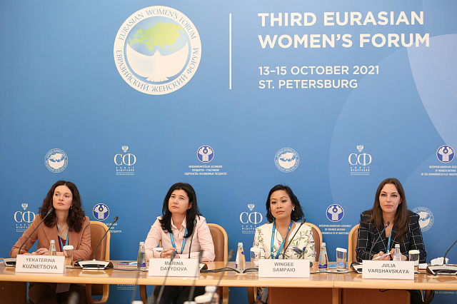 В рамках третьего Евразийского женского форума прошел международный телемост женщин-победителей стартап-тура и женщин-лидеров международных технологических и инновационных проектов
